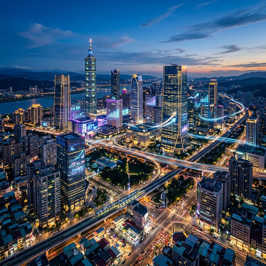 新北市璀璨夜景與科技未來